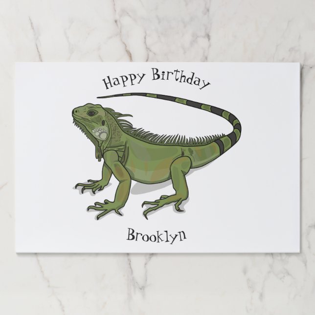 Bloc De Hojas Ilustracion personalizado de Iguana (Anverso)