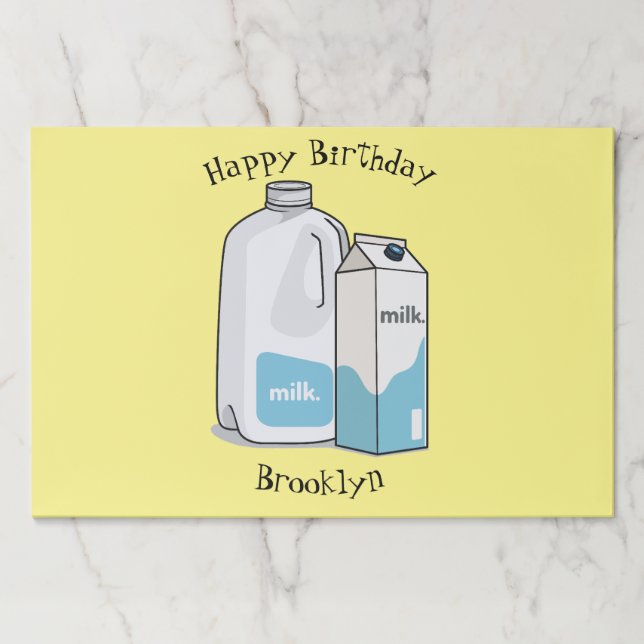 Bloc De Hojas Ilustracion personalizado de leche (Anverso)