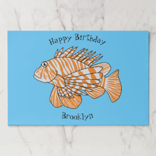 Bloc De Hojas Ilustracion personalizado de leonfish feliz