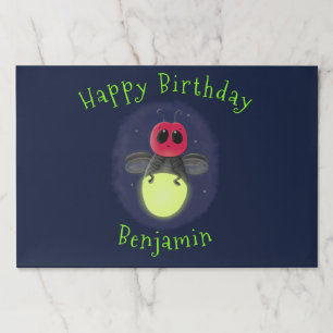 Bloc De Hojas Ilustracion personalizado de luciérnaga de bichos 