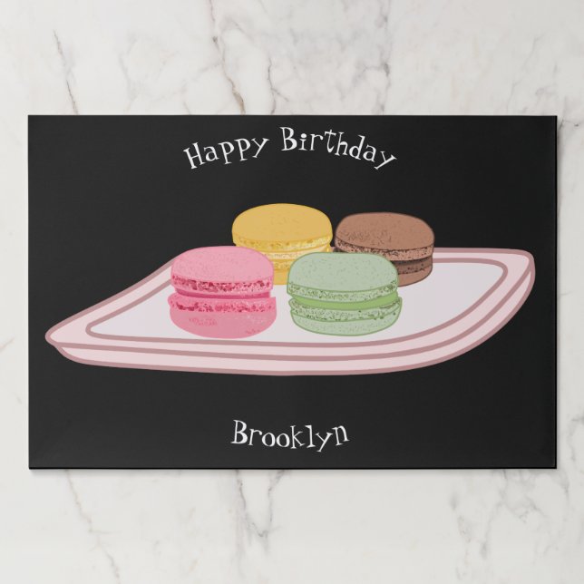 Bloc De Hojas Ilustracion personalizado de Macaron (Anverso)