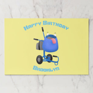 Bloc De Hojas Ilustracion personalizado de mezclador de cemento 