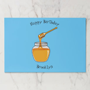 Bloc De Hojas Ilustracion personalizado de miel