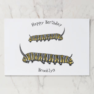 Bloc De Hojas Ilustracion personalizado de oruga monarca