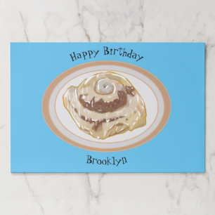 Bloc De Hojas Ilustracion personalizado de rollo de canela