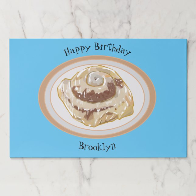 Bloc De Hojas Ilustracion personalizado de rollo de canela (Anverso)