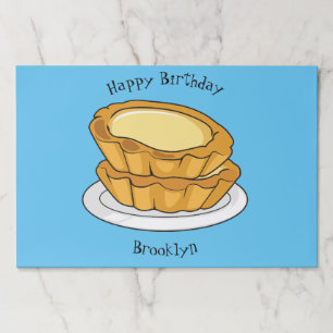 Bloc De Hojas Ilustracion personalizado de tarta de huevo