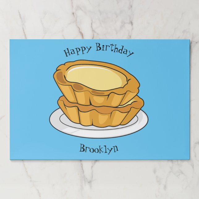 Bloc De Hojas Ilustracion personalizado de tarta de huevo (Anverso)