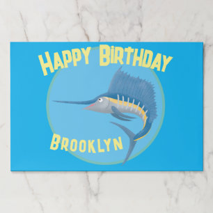 Bloc De Hojas Ilustracion personalizado divertido de pez espada