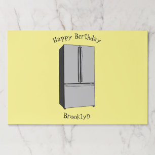 Bloc De Hojas Ilustracion personalizado frigorífico de puerta fr