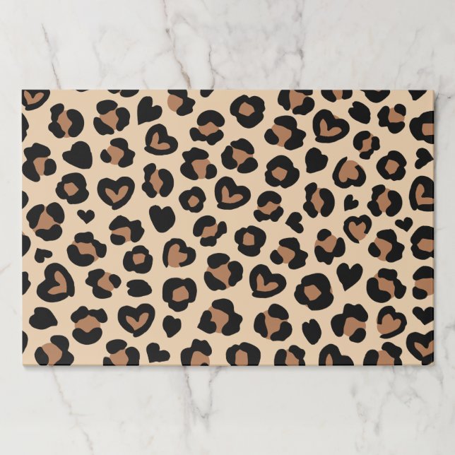 Bloc De Hojas Impresión animal, leopardo marrón, puntos de chita (Anverso)