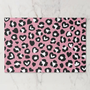 Bloc De Hojas Impresión animal, leopardo rosado, puntos de chita
