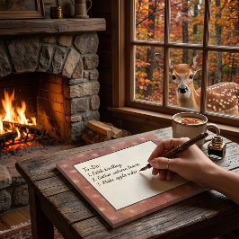 Bloc De Hojas Impresión de Bambi Papel Personalizado con Monogra