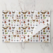 Insectos Placemats de papel de fiesta de cumpleaño