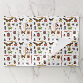 Bloc De Hojas Insectos Placemats de papel de fiesta de cumpleaño