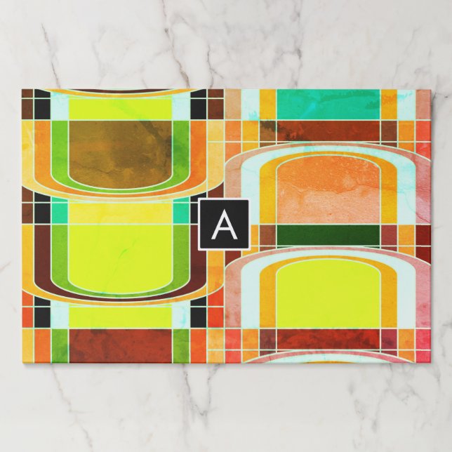 Bloc De Hojas Inspirado en el colorido Funky Retro (Anverso)