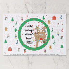 Bloc De Hojas Juego de almohadillas de placemat para navidades d