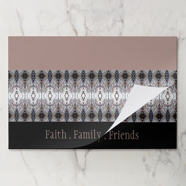 Bloc De Hojas Juego de Placemat de 25 piezas con estampado en Ro (Plegada)