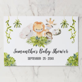 Bloc De Hojas Jungla Animales Lugares de Ducha de Distancia Soci