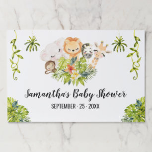 Bloc De Hojas Jungle Animales Ducha Papel Placemat Tearaway Pad