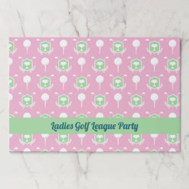 Bloc De Hojas Ladies Golf League Paper Party Placemat