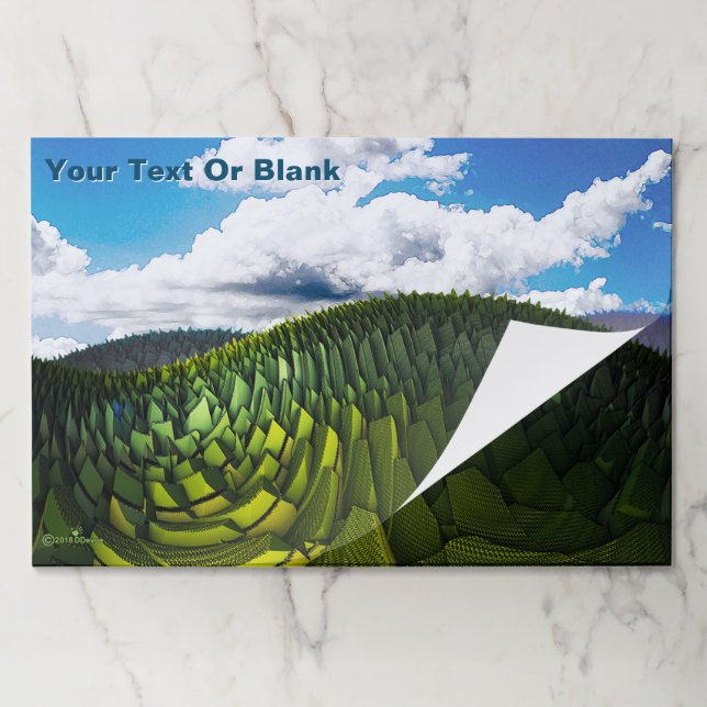 Bloc De Hojas Las Verdes Colinas De La Tierra (Plegada)