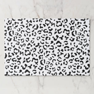 Bloc De Hojas Leopard Print, Leopard Spots, Negro Y Blanco