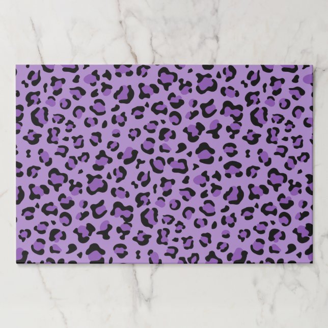 Bloc De Hojas Leopard Print, Leopard Spots, Purple Leopard (Anverso)