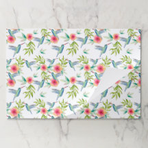 Lugares de papel de ducha Hummingbird Birthday Par