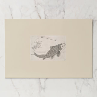 BLOC DE HOJAS LUGARES DE PAPEL DE PESCADO JAPONÉS DE LÁGRIMA