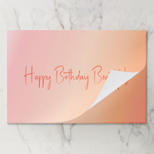 Bloc De Hojas Magníficas Placemáticas de papel pastel