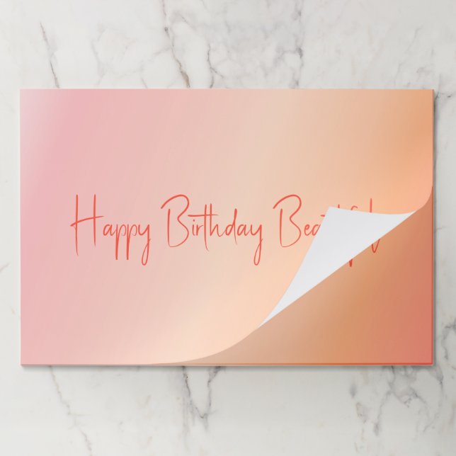 Bloc De Hojas Magníficas Placemáticas de papel pastel (Plegada)