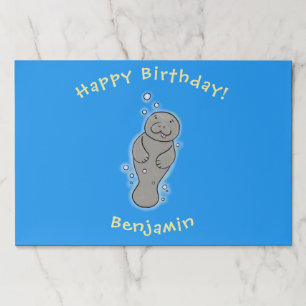 Bloc De Hojas Manatí de bebé con ilustracion de burbujas