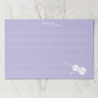 Manuscrito de música gigante Cello Personalizado L