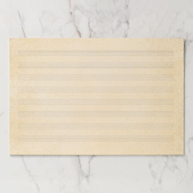 Bloc De Hojas Manuscrito gigante 12"x18" de notación de música a (Anverso)