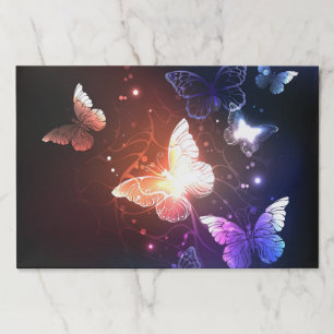 Bloc De Hojas Mariposas nocturnas brillantes