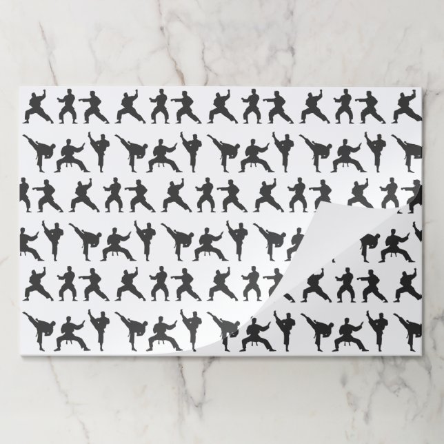 Bloc De Hojas Martial Arts Paper Placemats (Plegada)