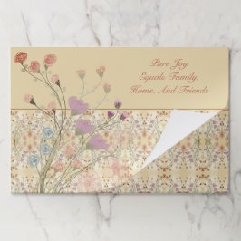 Bloc De Hojas Mauve Beige Y Mesa Azul