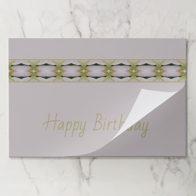 Bloc De Hojas Mauve Hue con verde oscuro (Plegada)