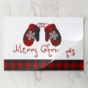 Bloc De Hojas Merry Christmas mitts Paper Placemat
