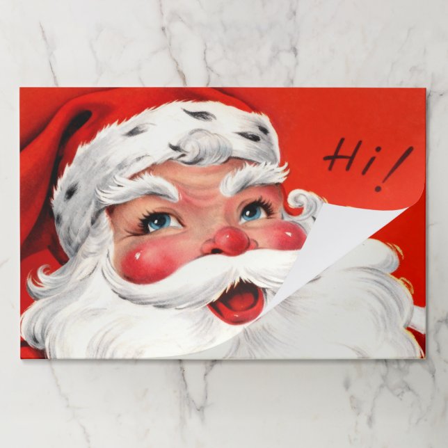 Bloc De Hojas Mid-Century Close-Up Santa (Plegada)
