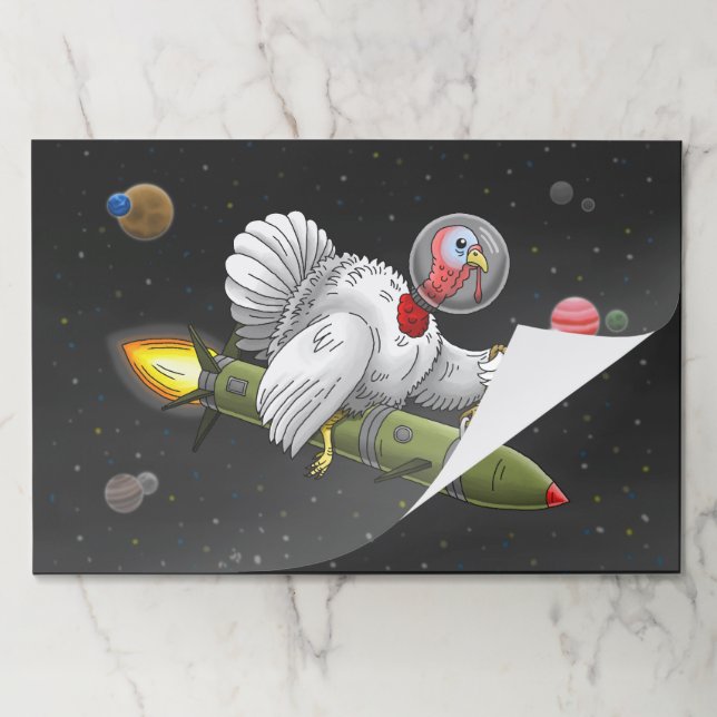 Bloc De Hojas Misil de Acción de Gracias Turquía (Plegada)