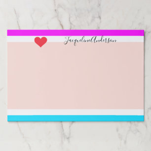 Bloc De Hojas Moderna y elegante negrita Moda de nombres persona