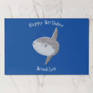 Bloc De Hojas Mola mola de pez luna oceánica lindo personalizado