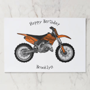 Bloc De Hojas Motocicleta sucia fuera de carretera / motocross p