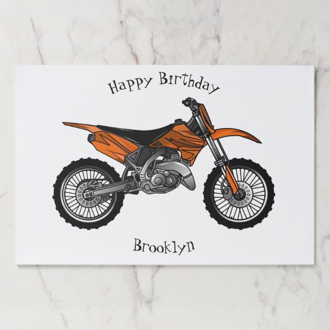 Bloc De Hojas Motocicleta sucia fuera de carretera / motocross p (Anverso)