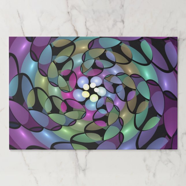 Bloc De Hojas Movimientos Coloridos Resumen Sorprendente Arte Fr (Anverso)