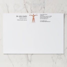 Bloc De Hojas Músculos del esqueleto del cuerpo humano médico - 