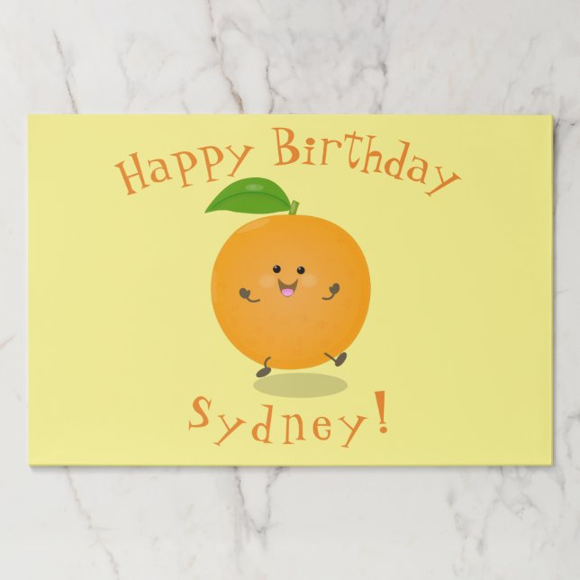 Bloc De Hojas Naranja de danza dulce cítricos (Anverso)