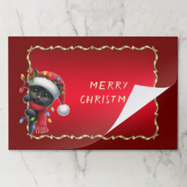 Bloc De Hojas Navidades Black Cat Tearaway Placemat